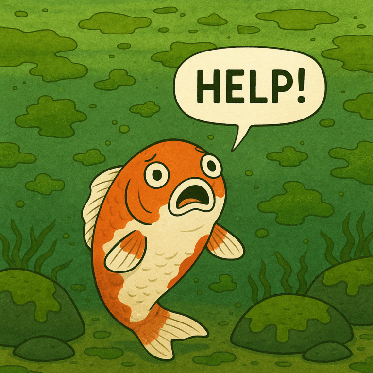 koi pond maintenance help