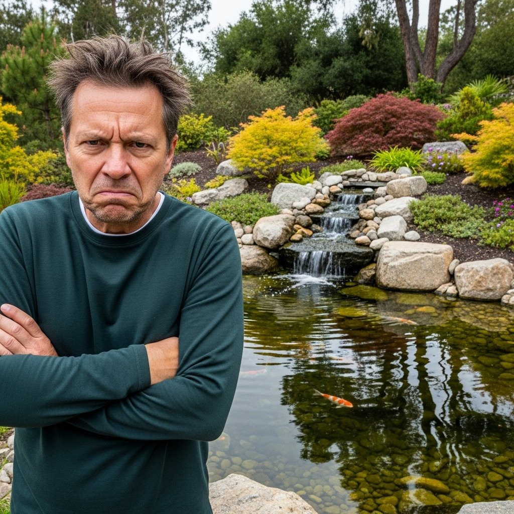 Frystated by koi pond leak
