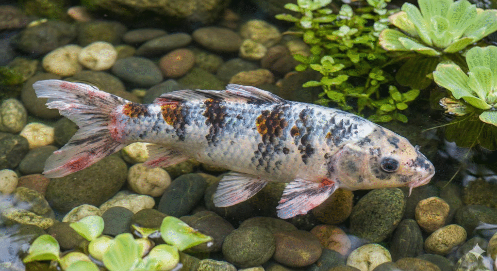 this is a sick koi