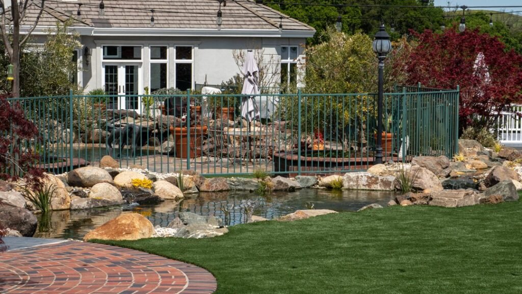 Backyard koi pond build the aquascape way