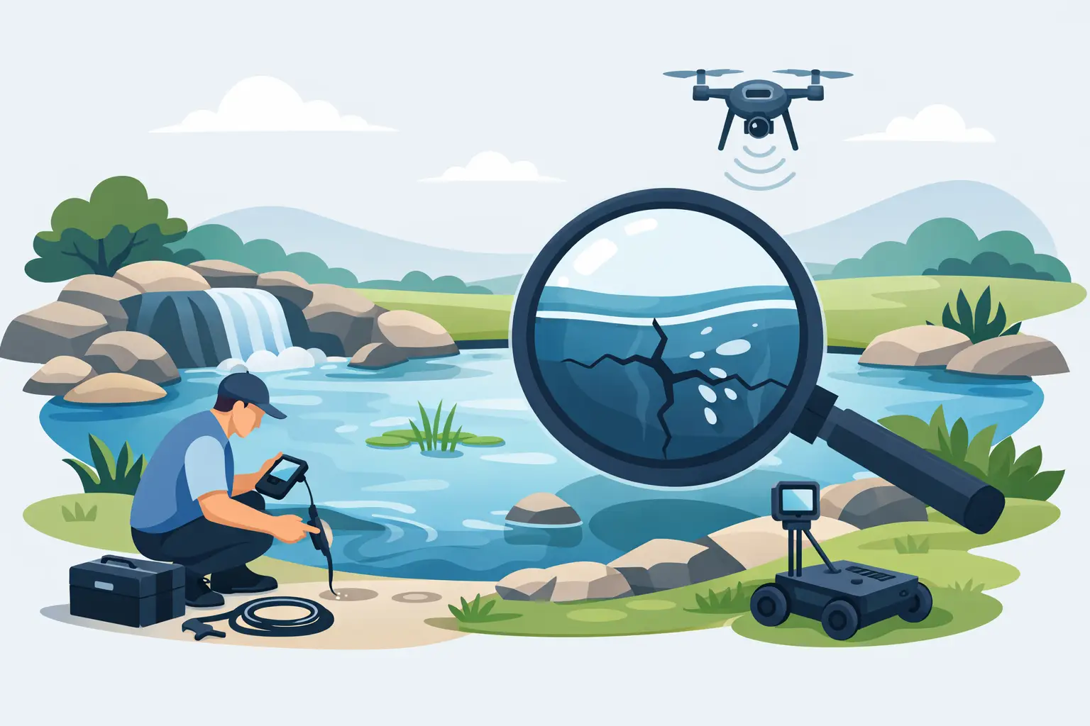 How to Find a Pond Leak Without Guesswork
