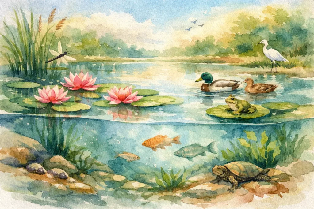 Pond Ecosystem Balance for Clear, Healthy Water