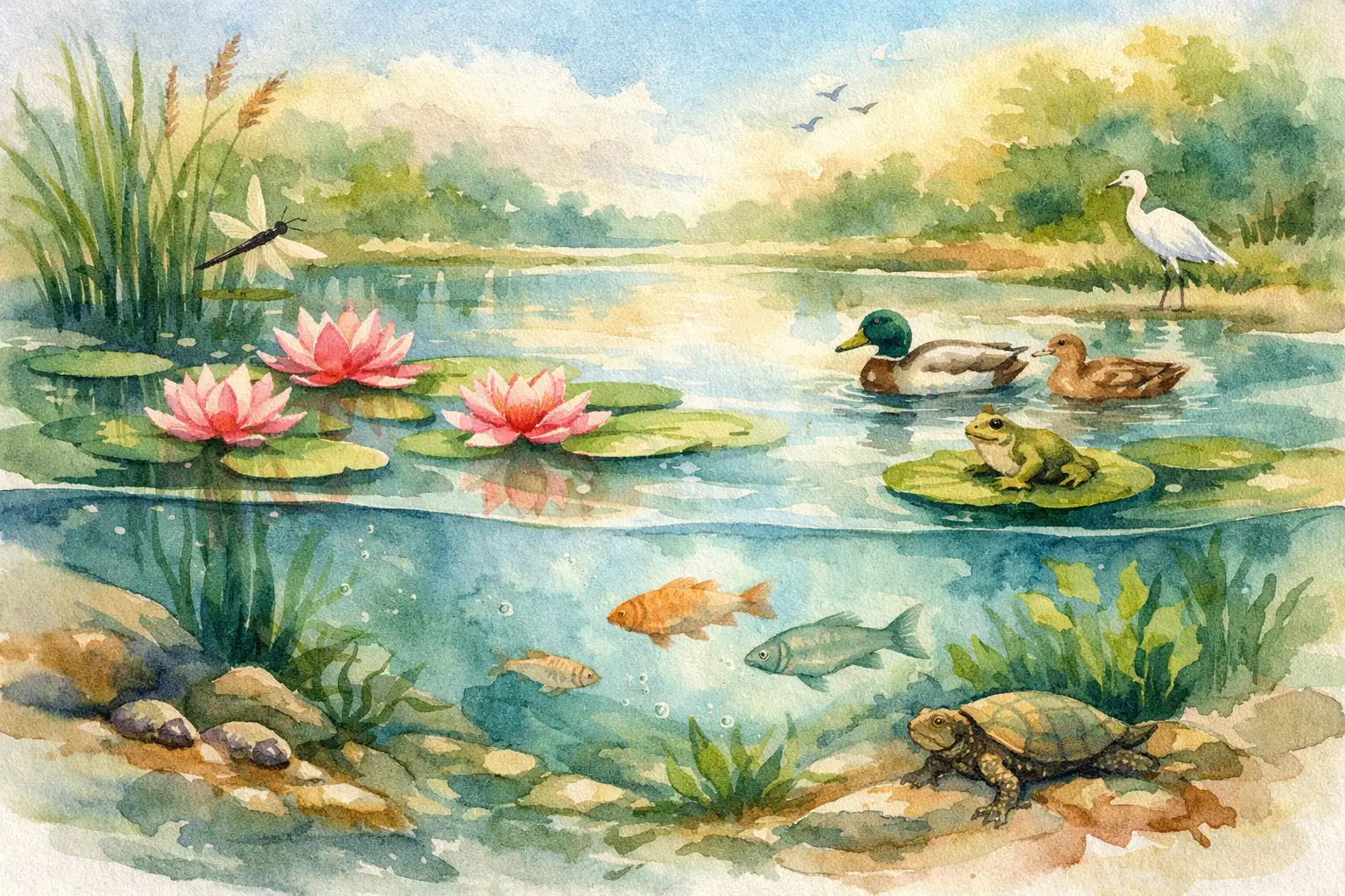 Pond Ecosystem Balance for Clear, Healthy Water