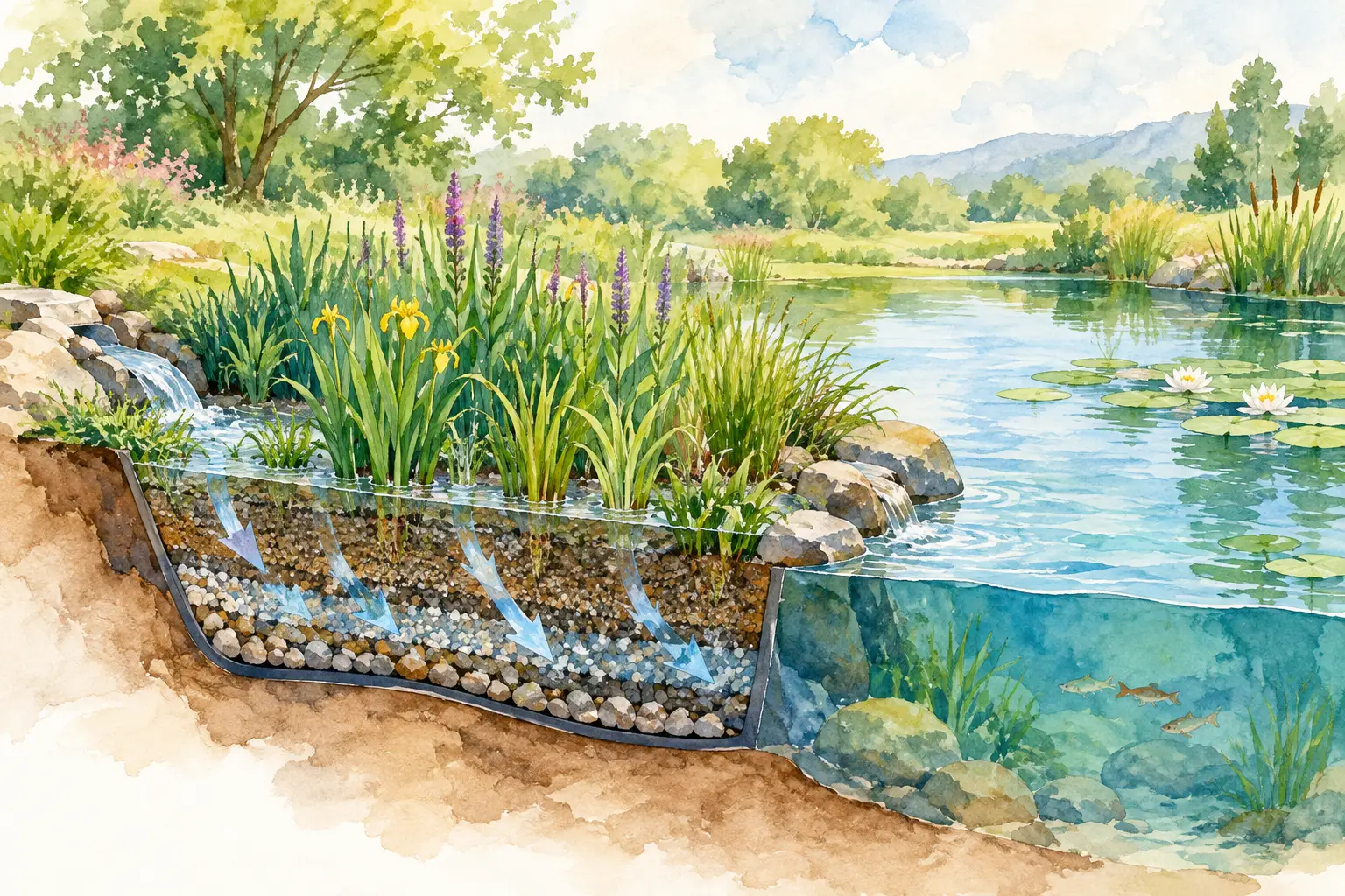 Wetland Filter Design Guide for Clearer Ponds